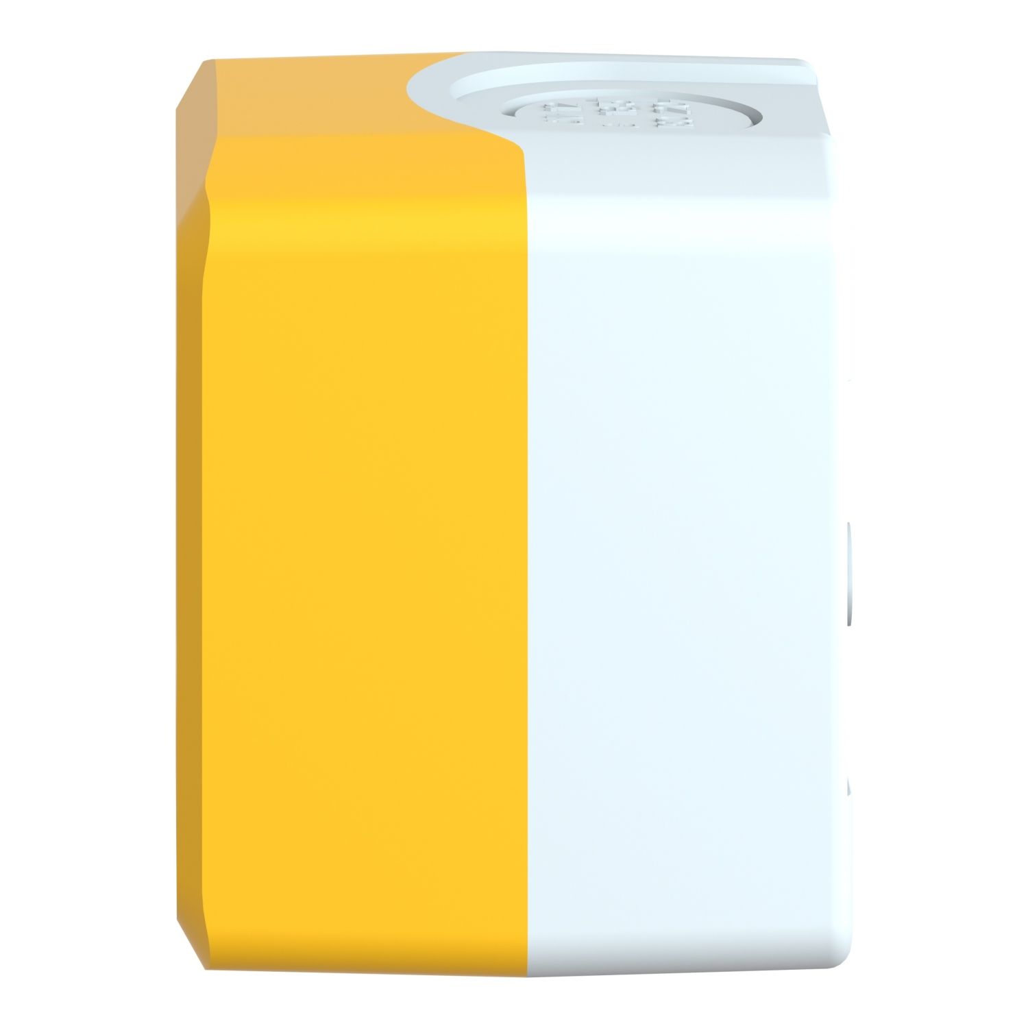 Picture of Empty enclosure, Harmony XALD XALK, plastic, yellow lid for push button 22mm, 1 cut out