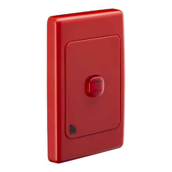 Picture of Audible/Visual Alarm, Medilec, 250VAC, 1 Gang, Vertical