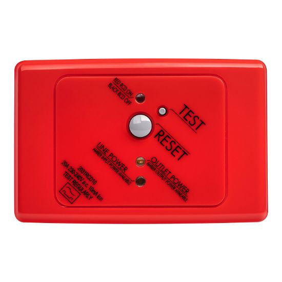 Picture of Residual Current Circuit Breaker, Medilec, 2 Pole, 20A, 10mA, 250V, Horizontal