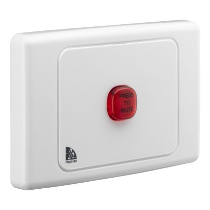Picture of Audible/Visual Alarm, Medilec, 250VAC, 1 Gang, Horizontal