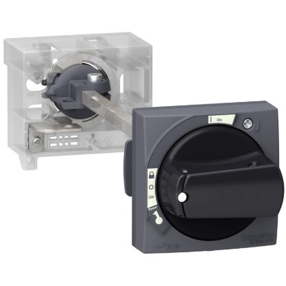 Picture of Extended rotary handle kit, TeSys U, IP54, black handle, without trip indication