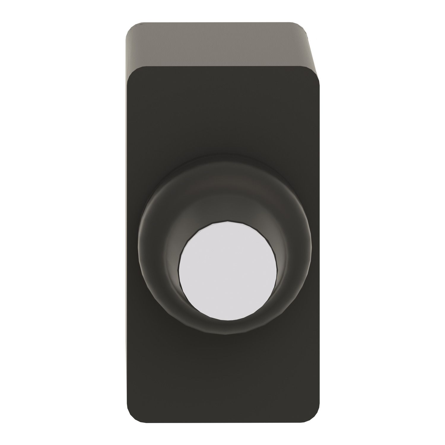 Picture of Push button for control circuit, Harmony XAC, plastic, black, booted, 0...15V DC, 1 NO + 1 NC at start of travel, 1 NO at end of travel