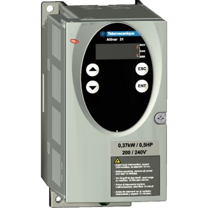 Picture of variable speed drive ATV31 - 0.37kW - 240V 1-phase supply - EMC filter - IP20
