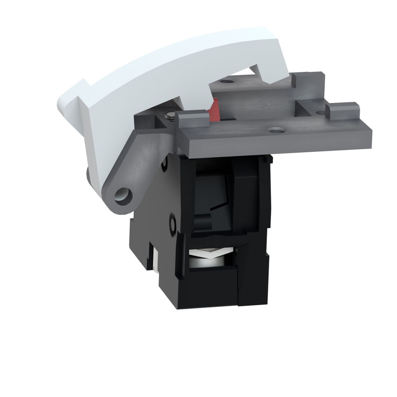 Picture of Single contact block, Harmony XAC, spring return, screw clamp terminal, 1NO+1NC