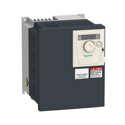 Picture of Variable speed drive, ATV312, 3kW, 6.6kVA, 170 to 264V, 3 phase supply, 13.7A, CANopen, Modbus