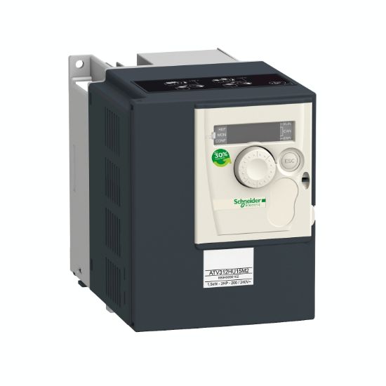 Picture of Variable speed drive ATV312, Altivar 312, 1.5kW, 3.2kVA, 90W, 200..240 V, 1 phase supply