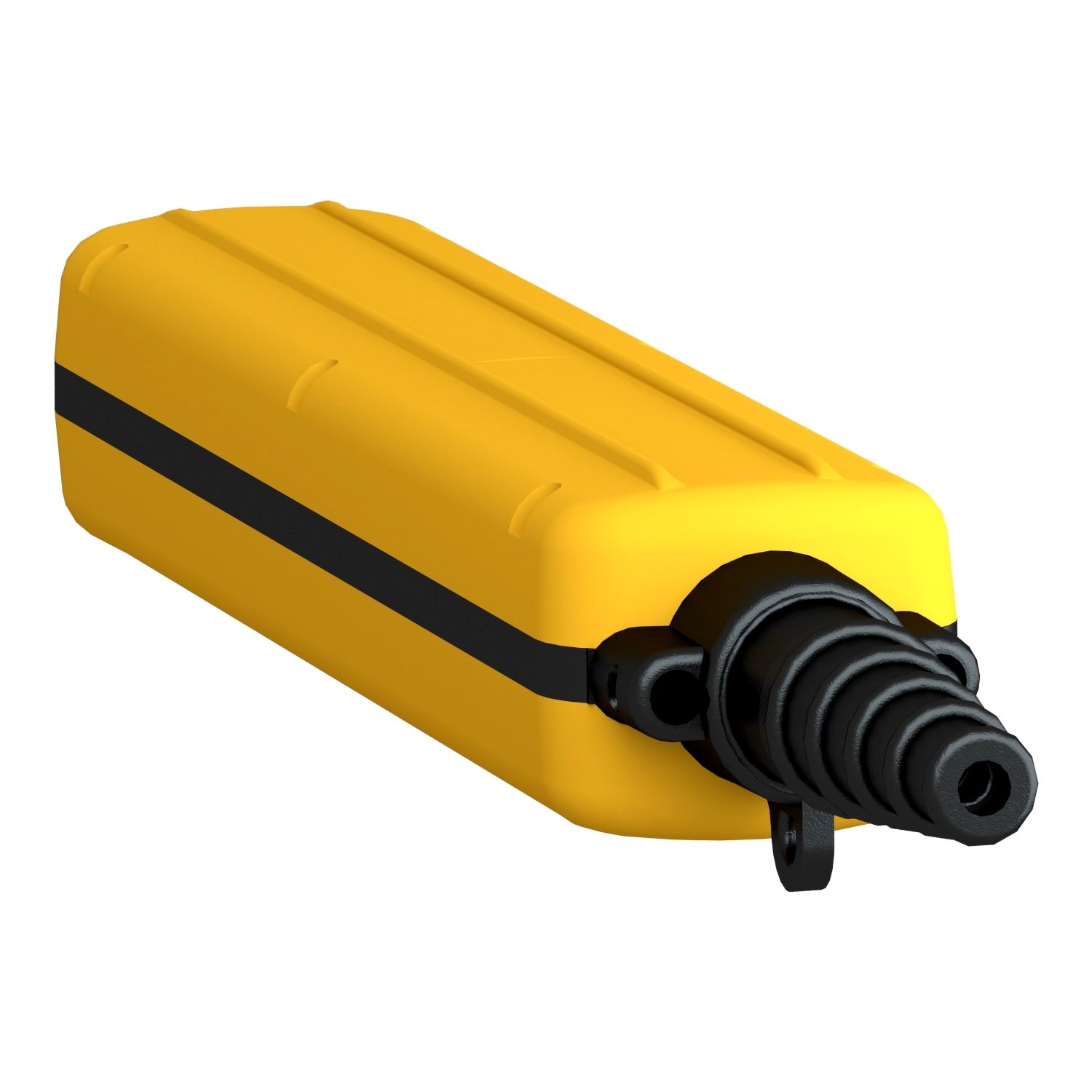 Picture of Empty pendant control station, Harmony XAC, plastic, yellow, 8 cut outs