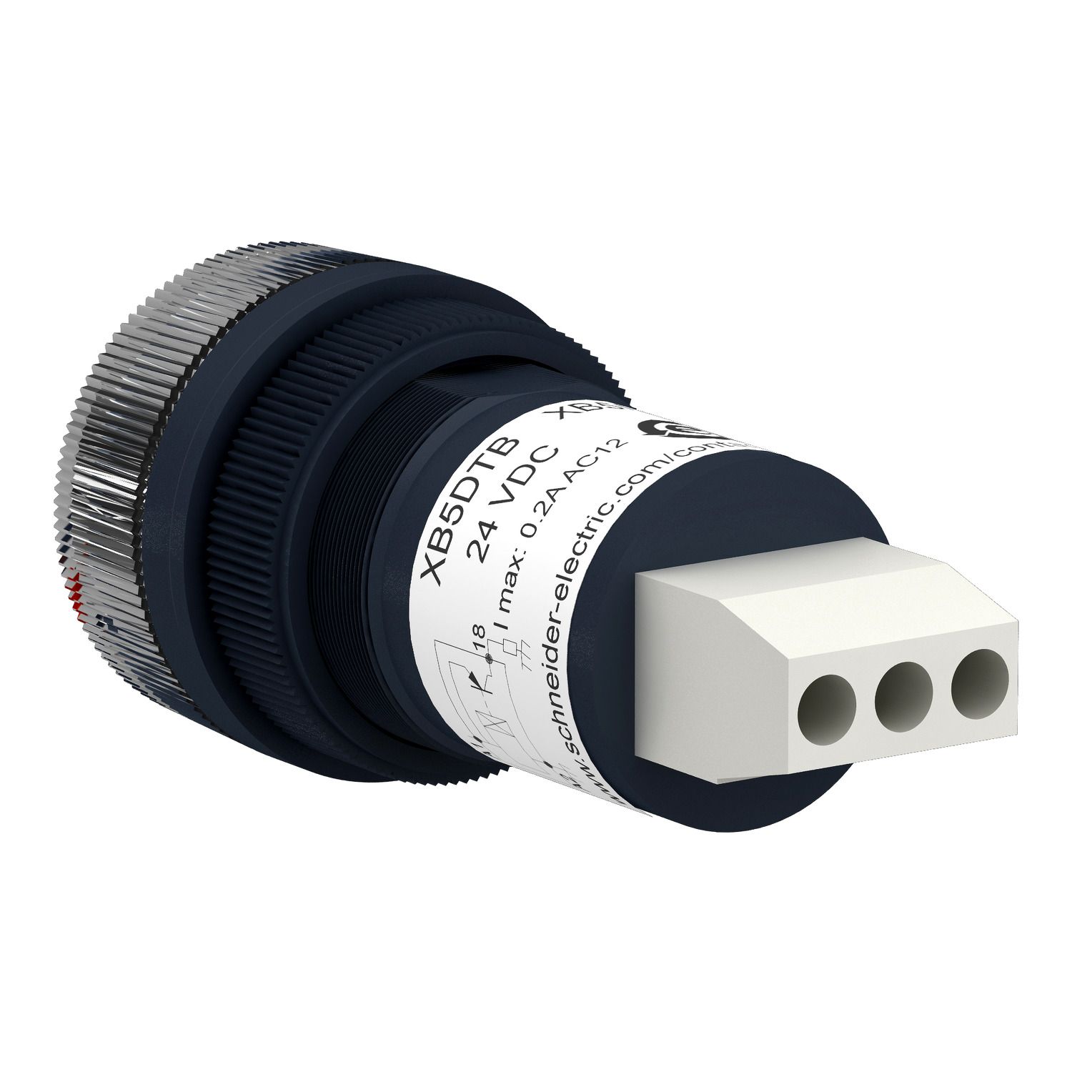 Picture of Panel mounted timer monofunction, Harmony XB5, plastic, 22mm, time delay 0.5...10min, 100...240V AC DC