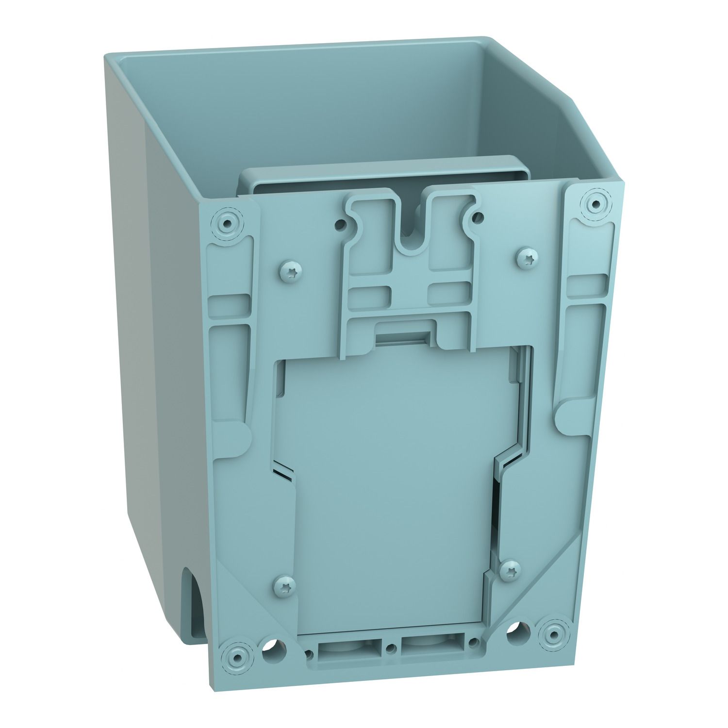 Picture of Single foot switch, Harmony XPE, metal, blue, with cover, 2 steps, 2 contacts 1NC+NO, IP66