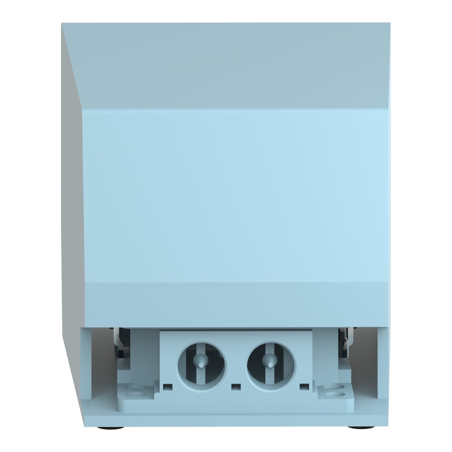 Picture of Single foot switch, Harmony XPE, metal, blue, with cover, trigger mechanism, 2 steps, 2 contacts 1NC+NO, IP66