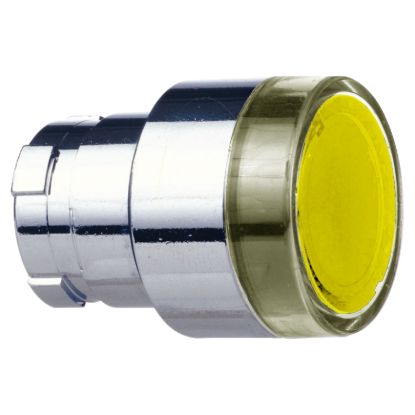 Picture of illuminated pushbutton head - Ø 22 - yellow