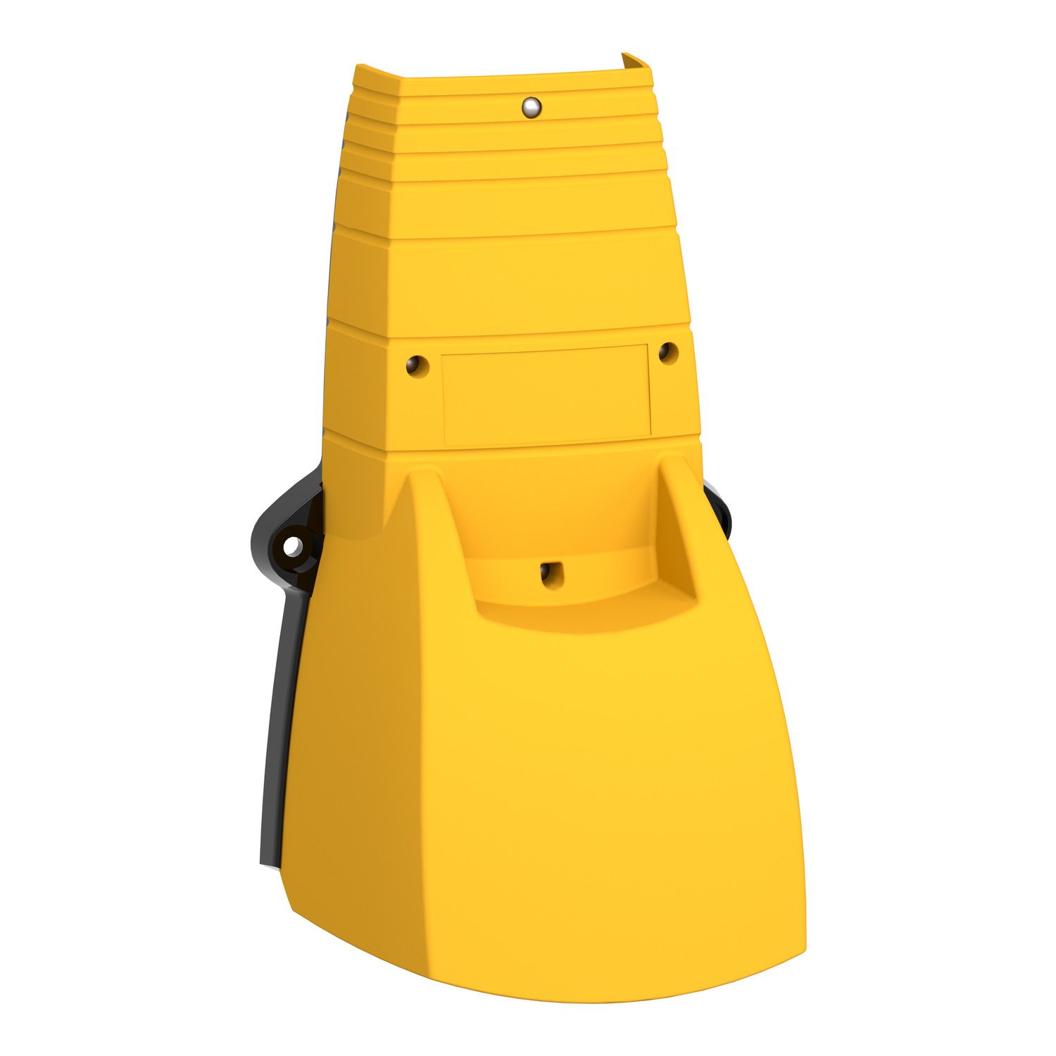 Picture of Single foot switch, Harmony XPE, plastic, yellow, with cover, 1 step, 1 contact 1NC+NO, IP55