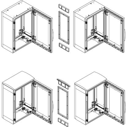 Picture of Horizontal coupling kit, Thalassa, for PLA enclosure H750xD420 mm, 15 mm, IP55 coupling