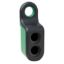 Picture of Empty handy box for mobile use, Harmony XB5R, plastic, green, 2 cut outs
