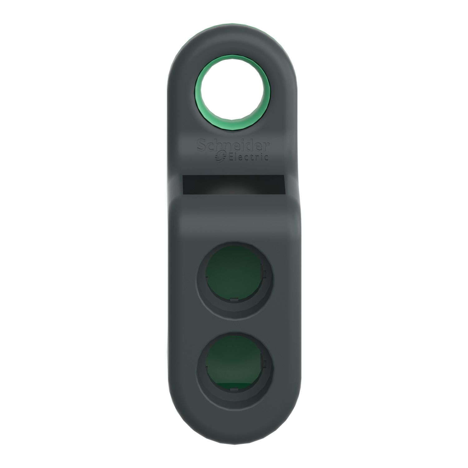 Picture of Empty handy box for mobile use, Harmony XB5R, plastic, green, 2 cut outs