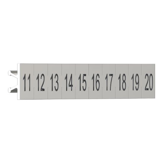 Picture of clip in Legends, Harmony Solid State Relays, numbered strips (11 to 20)