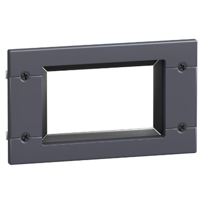 Picture of escutcheon for Vigi module or ammeter module, fixed ComPact NSX100 to NSX630, IP40