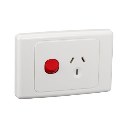 Picture of Socket Switch, 2000 Series, Single 10A Red Dolly
