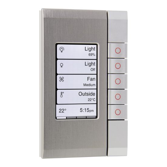 Picture of Wall Plate, C-Bus eDLT, Saturn, Enhanced Dynamic Labelling Technology, 5 Key Grid