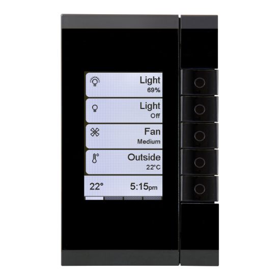 Picture of Wall Plate, C-Bus eDLT, Saturn, Enhanced Dynamic Labelling Technology, 5 Key Grid