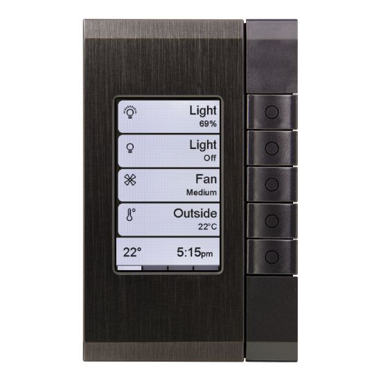 Picture of Wall Plate, C-Bus eDLT, Saturn, Enhanced Dynamic Labelling Technology, 5 Key Grid