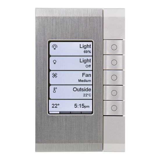 Picture of Wall Plate, C-Bus eDLT, Saturn, Enhanced Dynamic Labelling Technology, 5 Key Grid