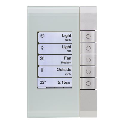 Picture of Wall Plate, C-Bus eDLT, Saturn, Enhanced Dynamic Labelling Technology, 5 Key Grid