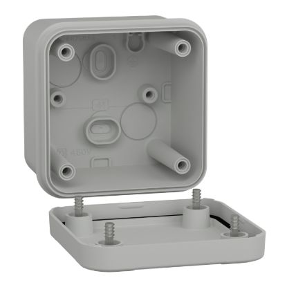 Picture of PC box, Thalassa, IP66 IK08 RAL7035 Int.H65W65D45 Ext.H74W74D56 opaque PC cover H10