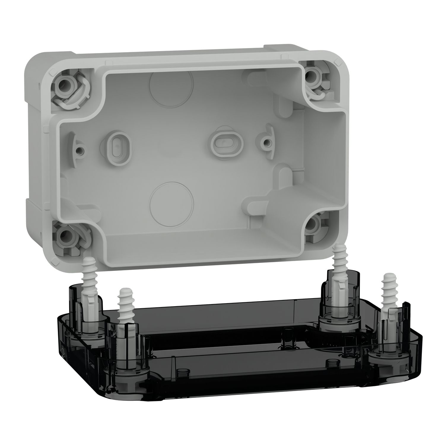 Picture of ABS box, Thalassa, IP66 IK07 RAL7035 Int.H125W80D65 Ext.H138W93D72 Transp.cover H20