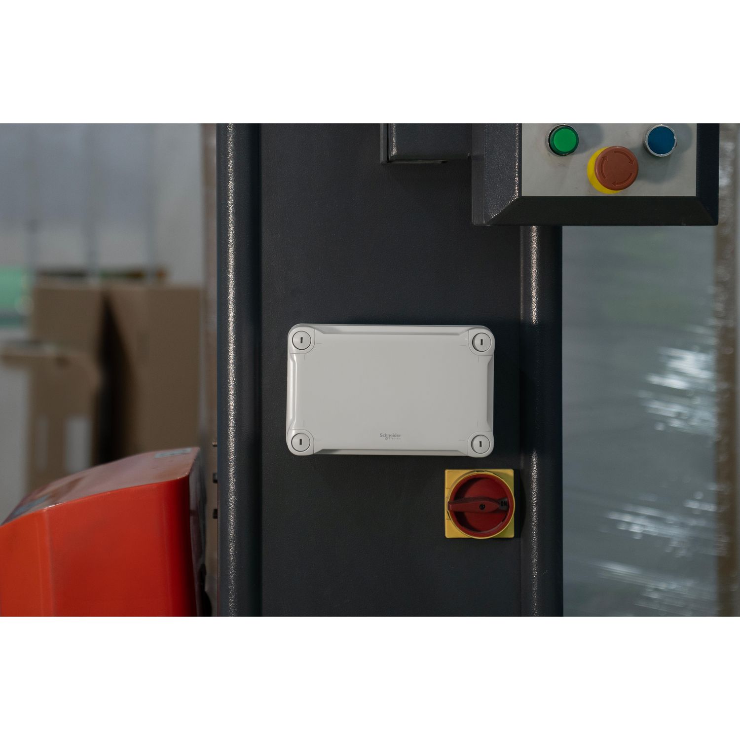 Picture of ABS box, Thalassa, IP66 IK07 RAL7035 Int.H65W65D45 Ext.H74W74D56 Opaque cover H10