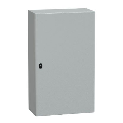 Picture of Wall mounted steel enclosure, Spacial S3D, plain door, with mounting plate, 1000x600x300mm, IP66, IK10