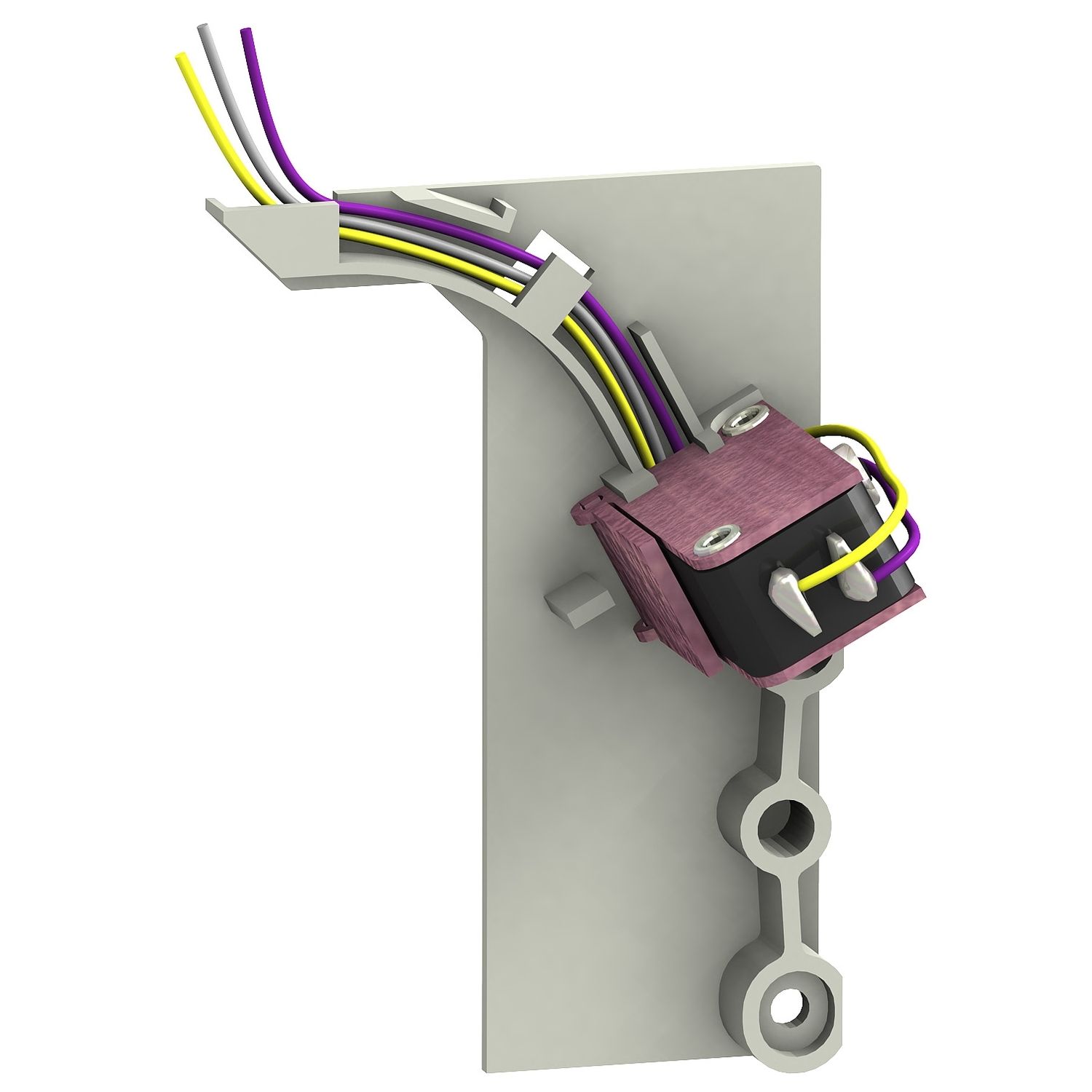 Picture of standard early break contact, ComPact NSX400 to NSX630, rotary handle position CAO, 1 changeover contact type