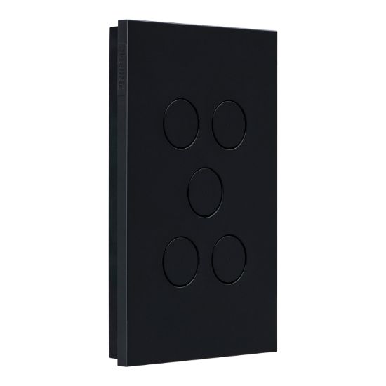 Picture of Push Button Switch, Saturn Zen, LED, 5 Gang, 250V, 16AX/20A