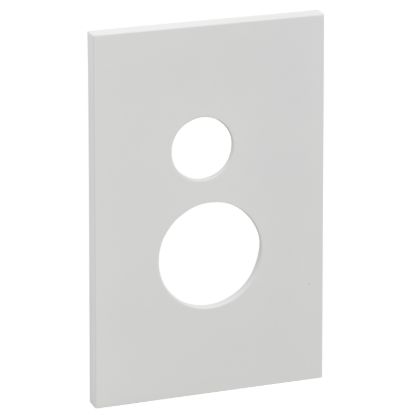 Picture of Single Power Point Cover, Saturn Zen, Horizontal Mount, Clip-On