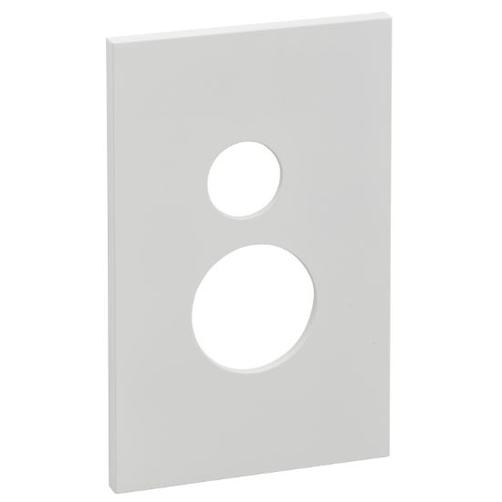 Picture of Single Power Point Cover, Saturn Zen, Horizontal Mount, Clip-On