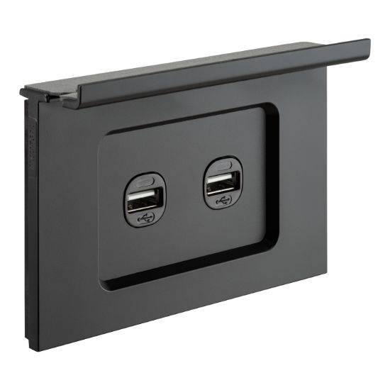 Picture of Dual USB Charging Station, Saturn Zen, With Shelf, Type A