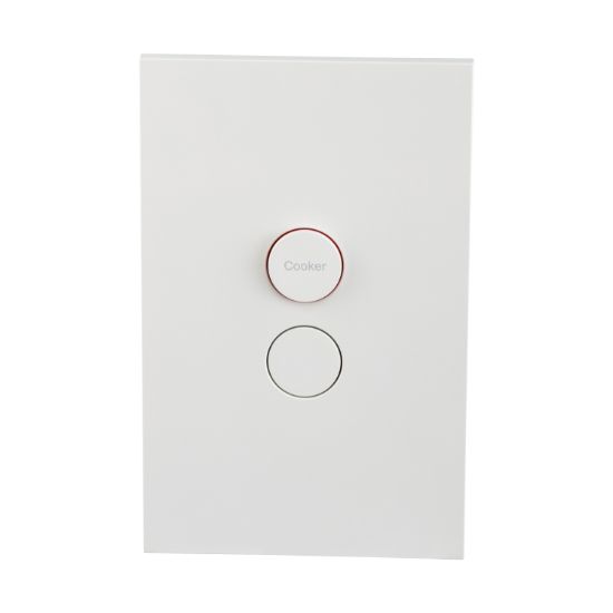 Picture of Cooker Switch, Saturn Zen, Single Pole 45A, 250V