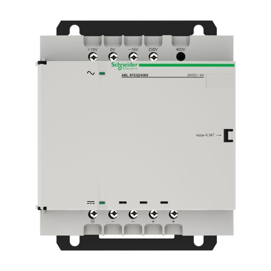 Picture of rectified and filtered power supply - 1 or 2-phase - 400 V AC - 24 V - 6 A