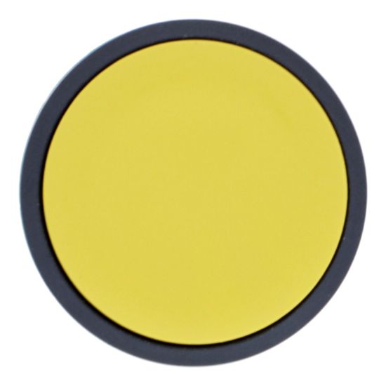 Picture of Push button head, Harmony XB5, plastic, flush, yellow, 22mm, spring return, unmarked