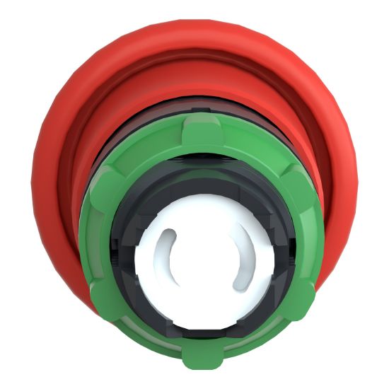 Picture of Head for non illuminated pushbutton, Harmony XB5, plastic, red, mushroom 40mm, 22mm, spring return