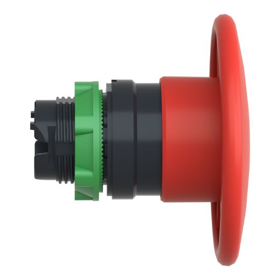 Picture of Head for non illuminated pushbutton, Harmony XB5, plastic, red, mushroom 60mm, 22mm, spring return