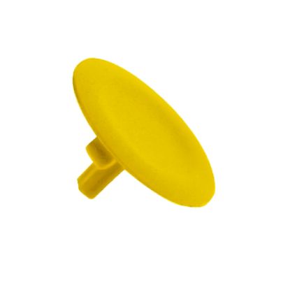 Picture of yellow cap unmarked for circular flush pushbutton 22mm