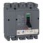Picture of circuit breaker, EasyPact CVS100F, 36kA at 415VAC, 25A, TM-D trip unit, 4P3d