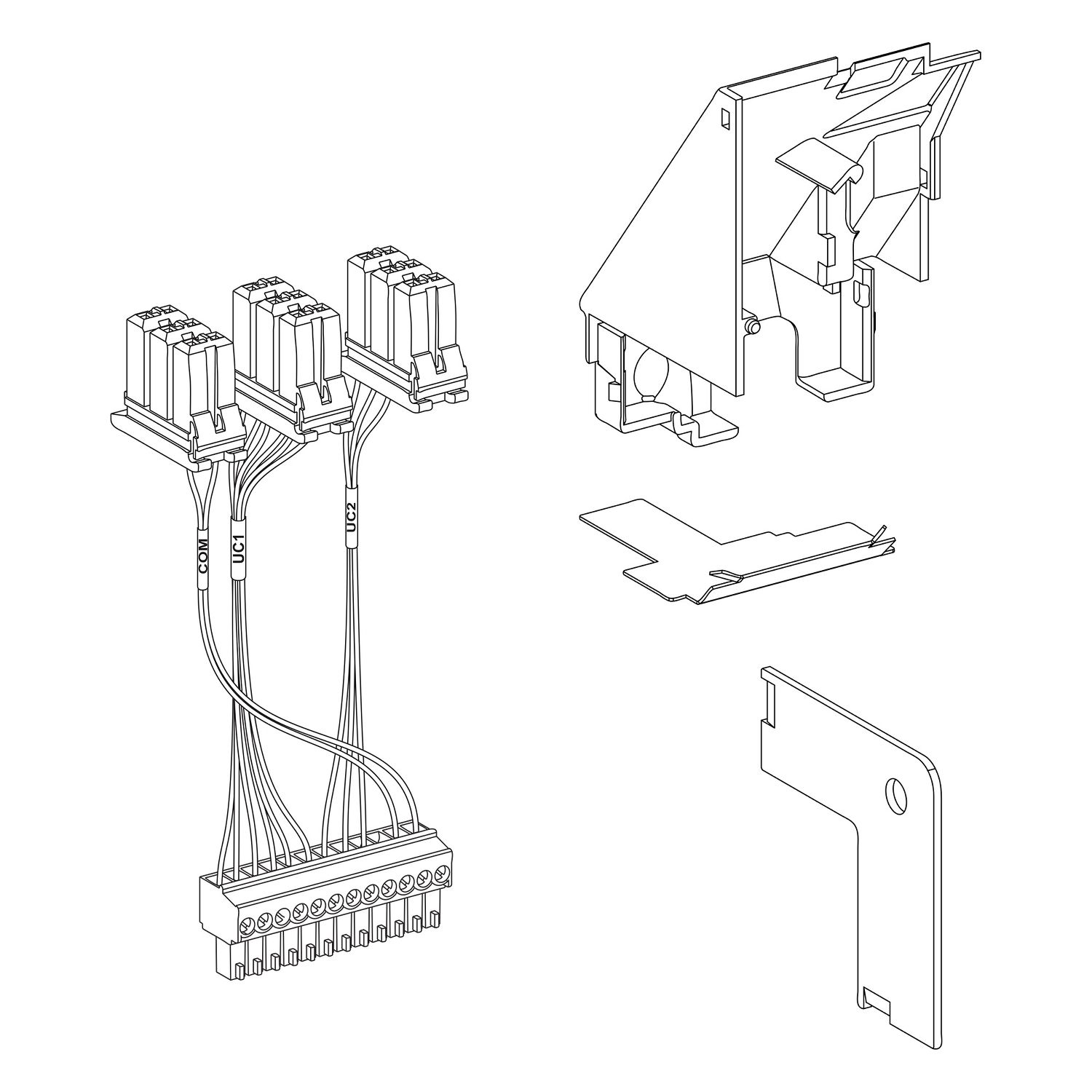 Picture of Wiring kit, MasterPact MTZ, for MicroLogic X control unit, 24V