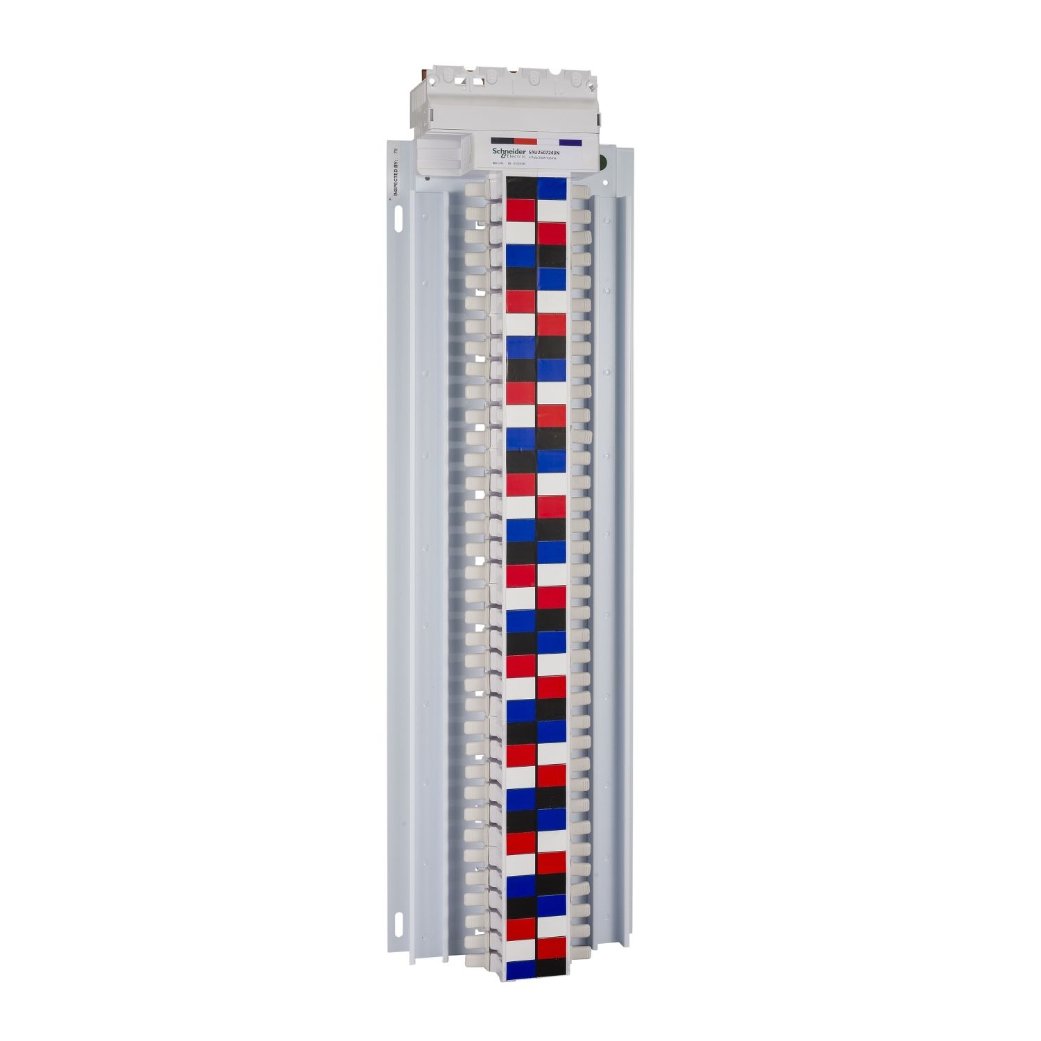 Picture of SAU Chassis, Acti9, 250A, 3Ph+N, 72 poles, 18mm for iC60 MCB and RCBO, top feed