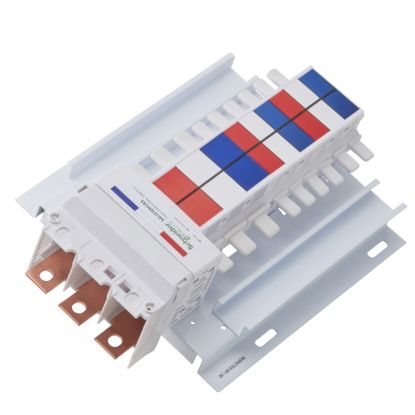 Picture of SAU hybrid Chassis, Acti9, 250A, 3Ph, 12 poles 18mm and 6 poles 27mm for MCB and RCBO, top or bottom