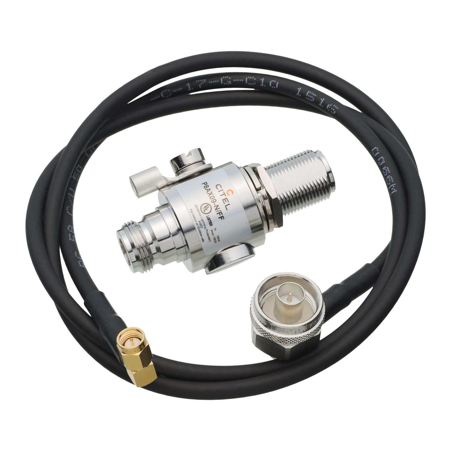 Picture of Outdoor 4G antenna surge protection - connector type N and SMA cable for HU250