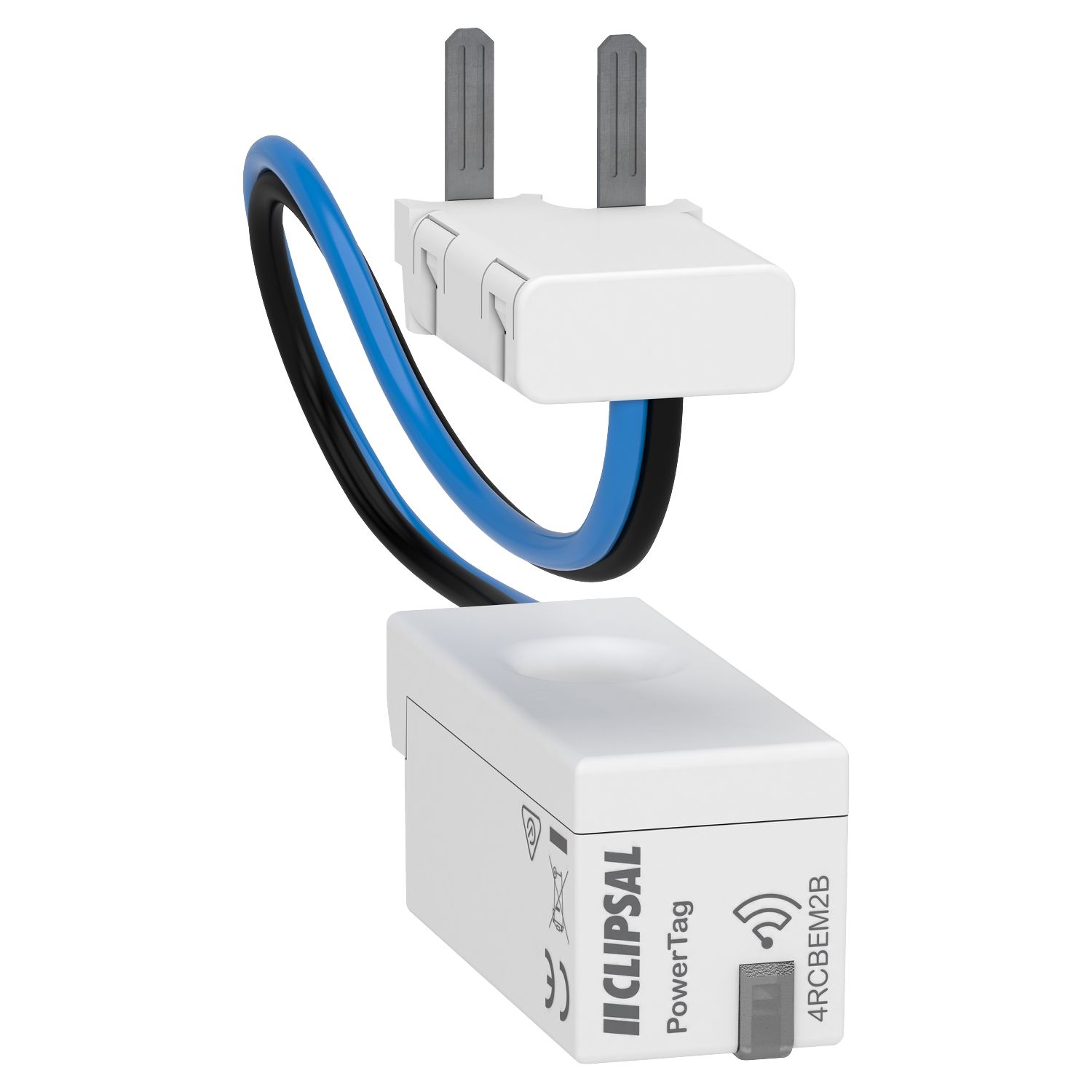 Picture of Energy sensor Wiser Energy Phase Neutral 63A 1P+N bottom position, PowerTag, 63A 1P+N bottom position