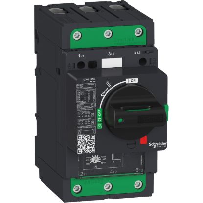 Picture of Motor circuit breaker, TeSys GV4, TeSys GV4, 3P, 80A, Icu 25kA, magnetic, EverLink terminals
