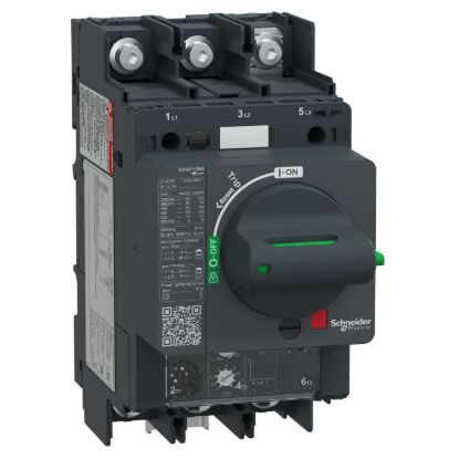 Picture of Motor circuit breaker, TeSys GV4, TeSys GV4, 3P, 12.5A, Icu 50kA, thermal magnetic, lugs terminals